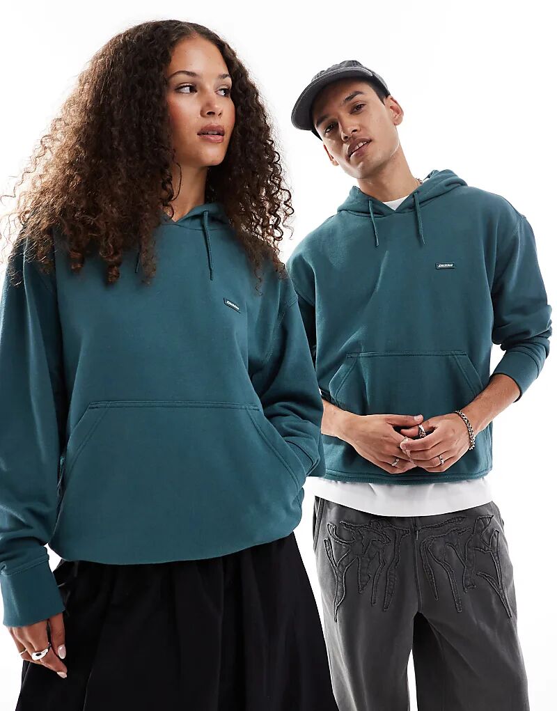 

Толстовка clancy heavyweight с маленьким логотипом темно-зеленого цвета Dickies