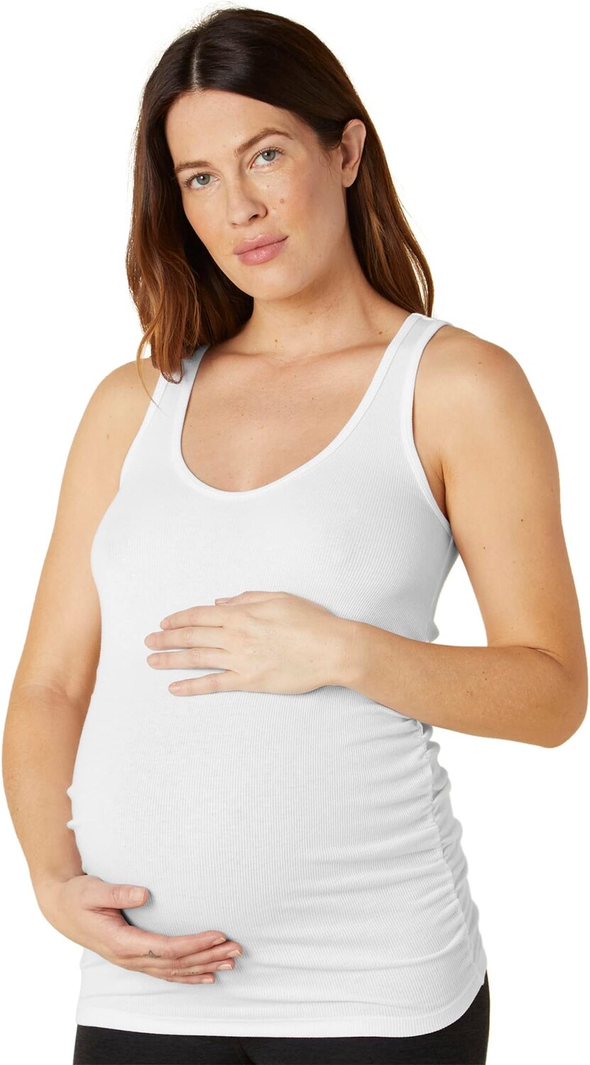 

Топ Beyond Yoga In A Cinch Maternity Low V Tank, белый