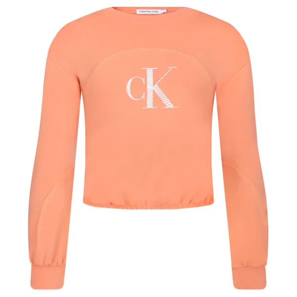 

Толстовка свободного кроя Calvin Klein, оранжевый