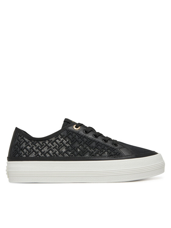 Кроссовки Vulc Embroidered Sneaker FW0FW08685 Tommy Hilfiger, черный