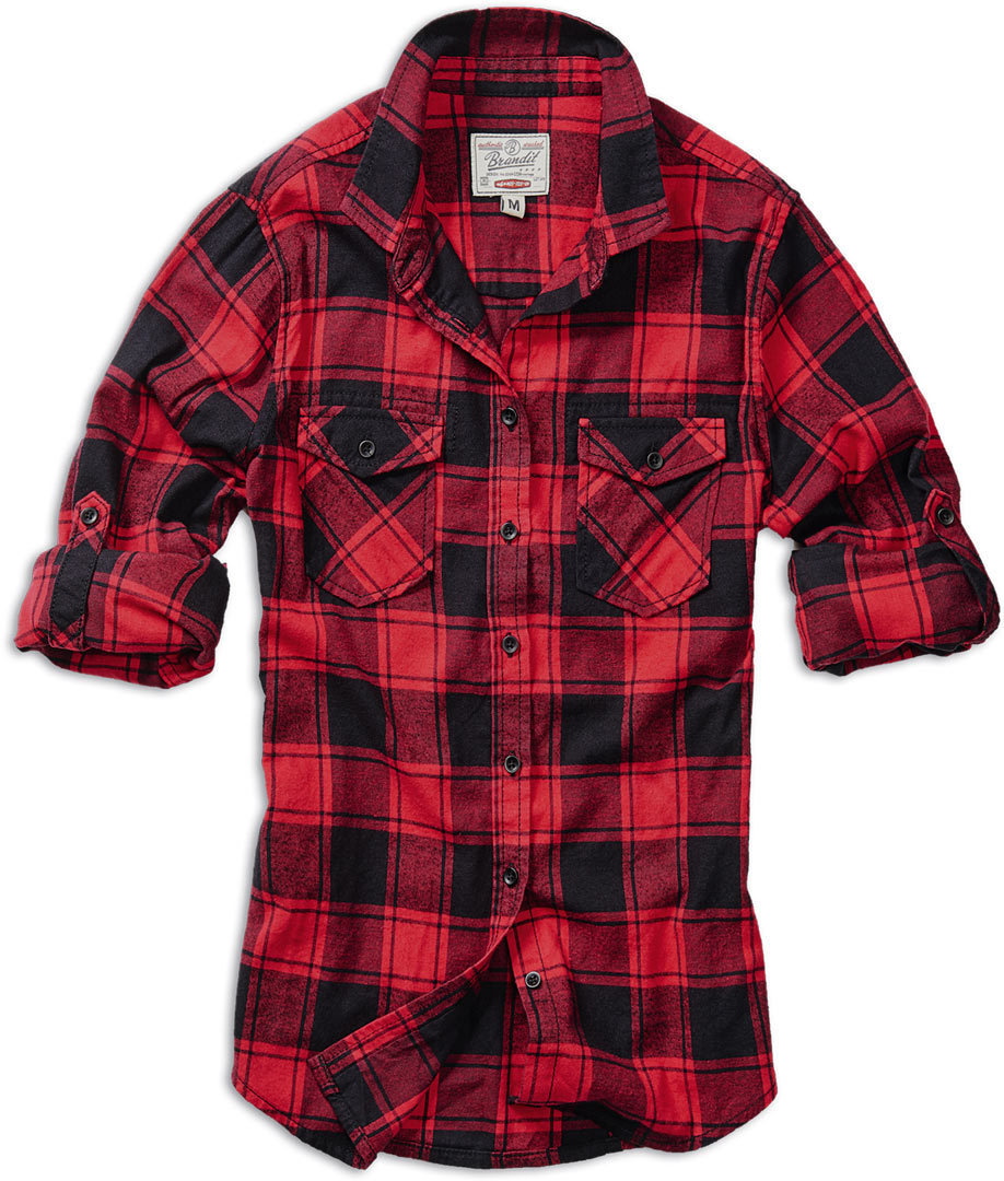 

Рубашка Brandit Amy Flanell Ladies Shirt, карсный/черный