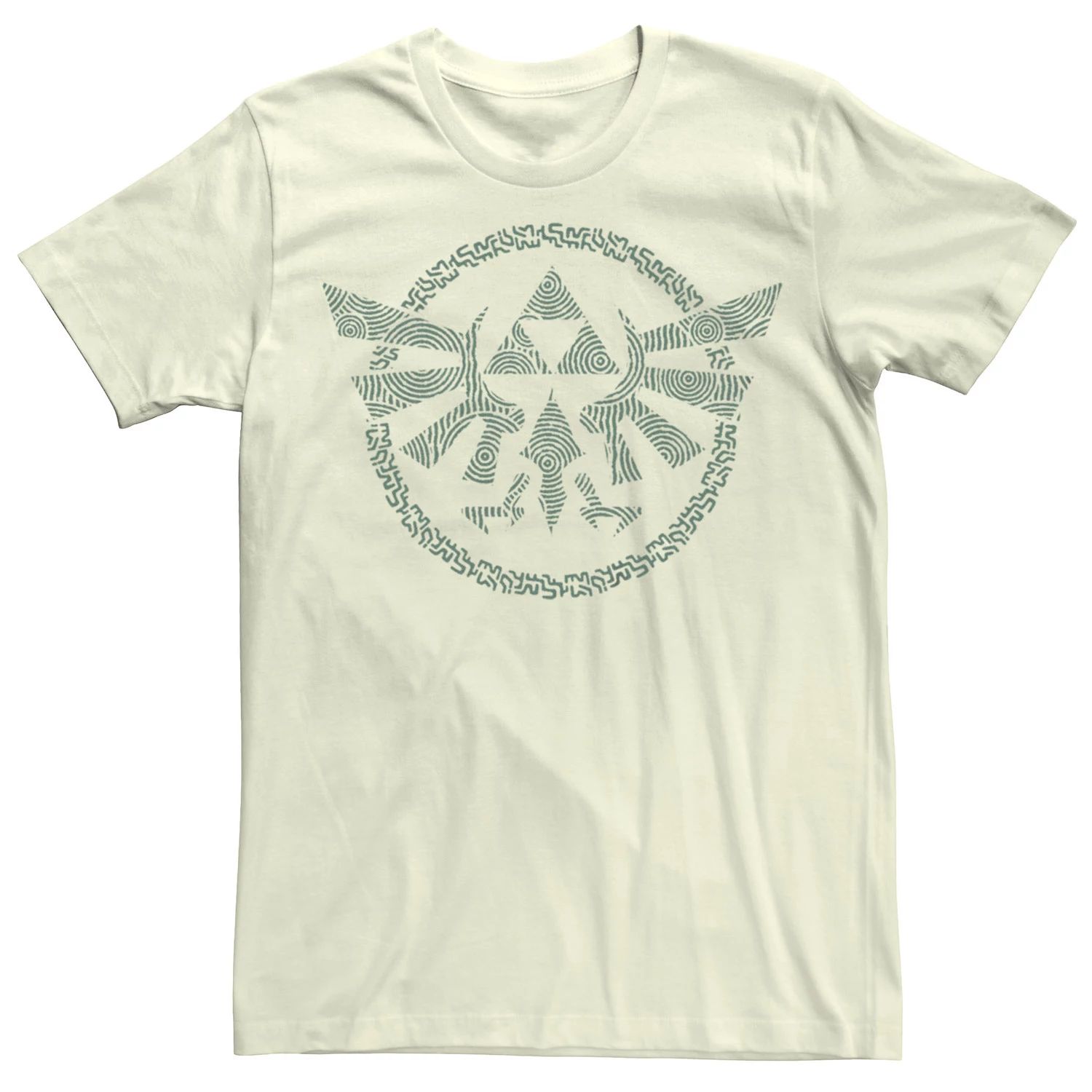 

Мужская футболка с графическим принтом The Legend of Zelda Ancient Green Hyrule Crest Licensed Character