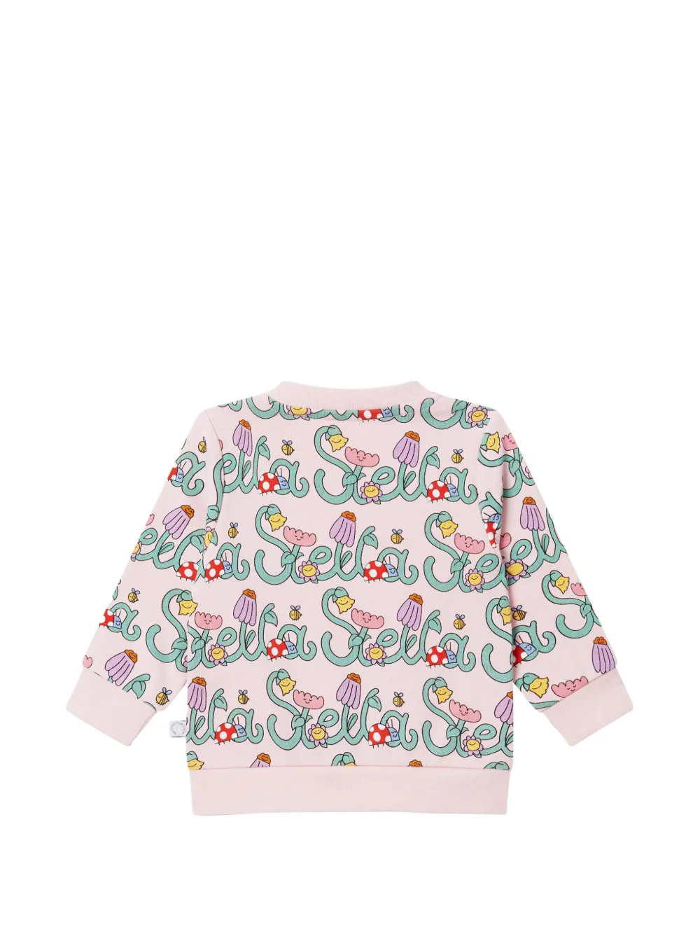 Свитшот с графическим принтом Stella Mccartney Kids, розовый — фото 2