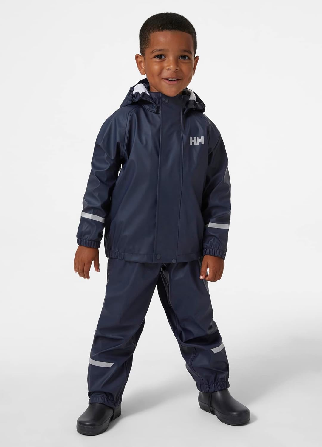 Helly-Hansen unisex-child Kid's New Bergen Pu Rainset Helly Hansen, 597 Navy — фото 2