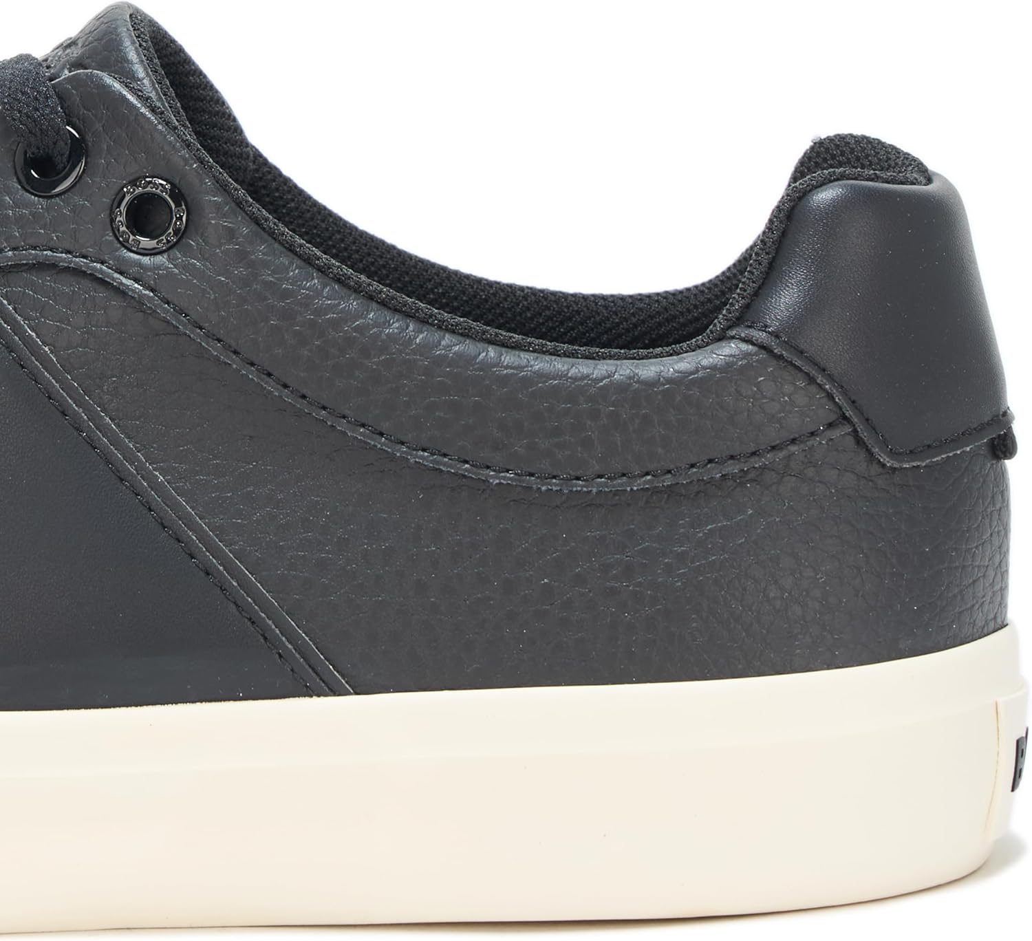 Кроссовки BOSS мужские Aiden Logo Block Leather Low Top, Black Olive — фото 4