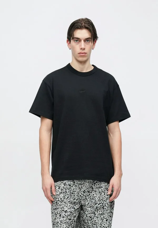 Футболка премиум-класса, базовая футболка Nike Sportswear, Black — фото 4