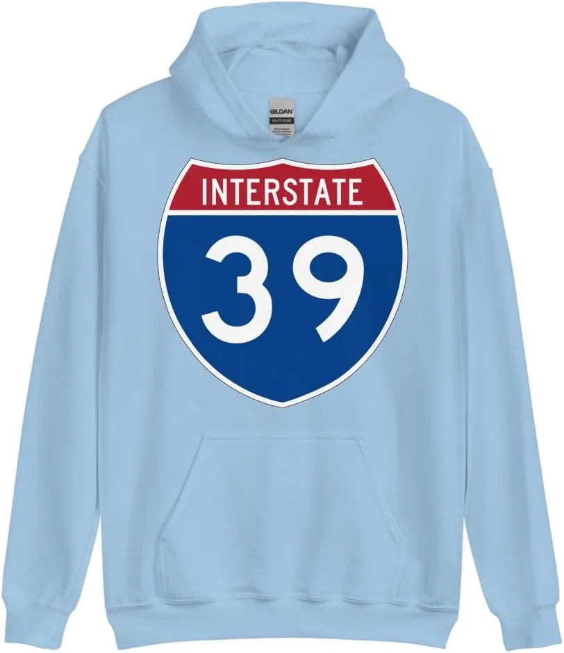 Толстовка Interstate 39 Generic, светло-голубой