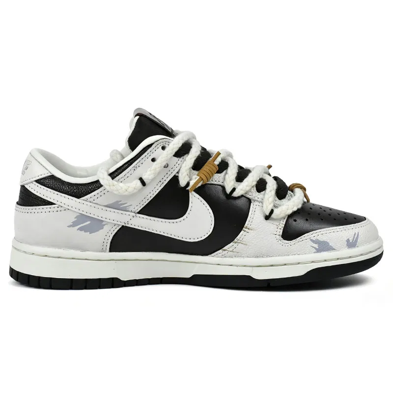 Кроссовки низкие Nike Dunk White Brown — фото 3