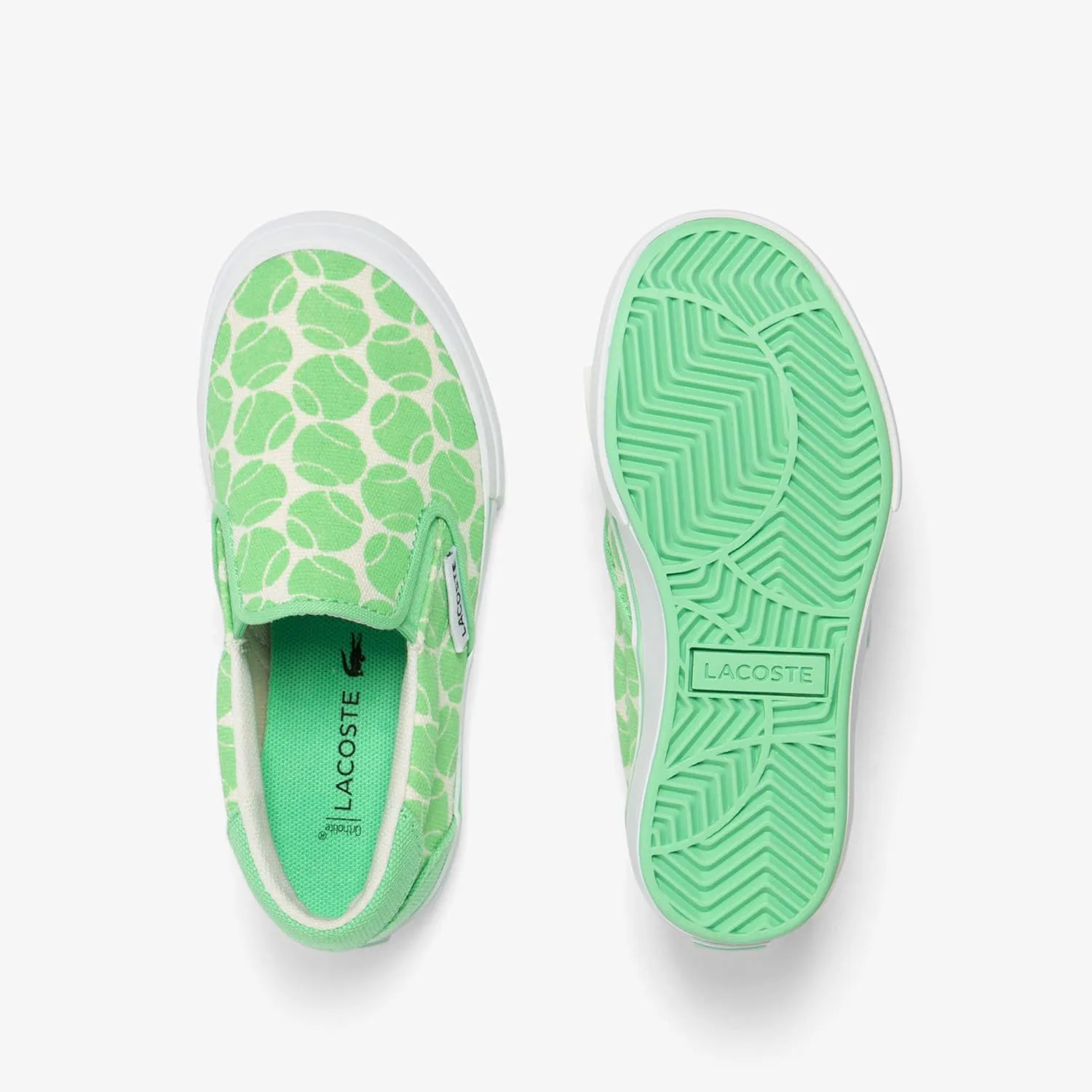 Детские кроссовки Lacoste Gazon, зеленый/синий — фото 4