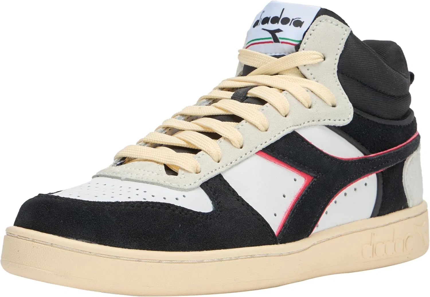 Кроссовки Magic унисекс Diadora, Halbschnitt, Wildleder Gymnastikschuh, White