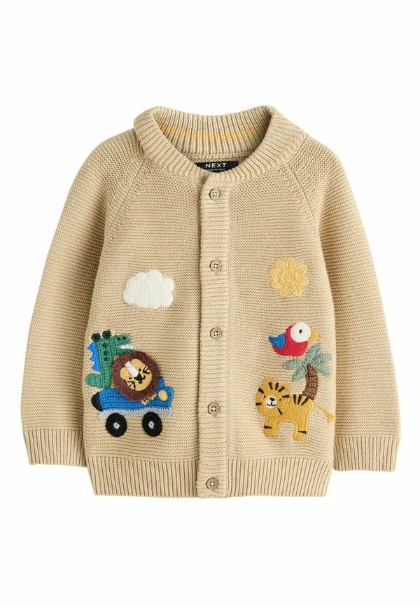 Кардиган character стандартного кроя Next, Tan Brown Safari