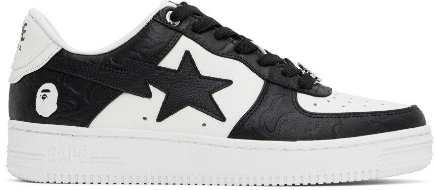 

Белые кроссовки STA #4 BAPE, черный