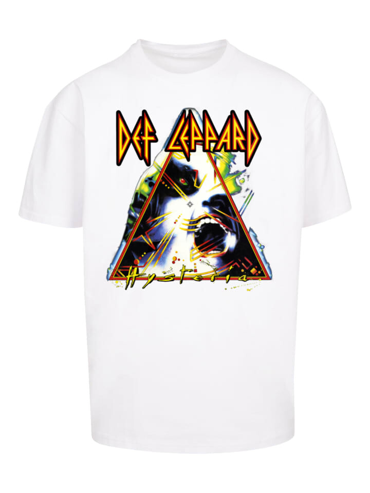 

Футболка F4NT4STIC Heavy Oversize T-Shirt Def Leppard Hysteria, белый