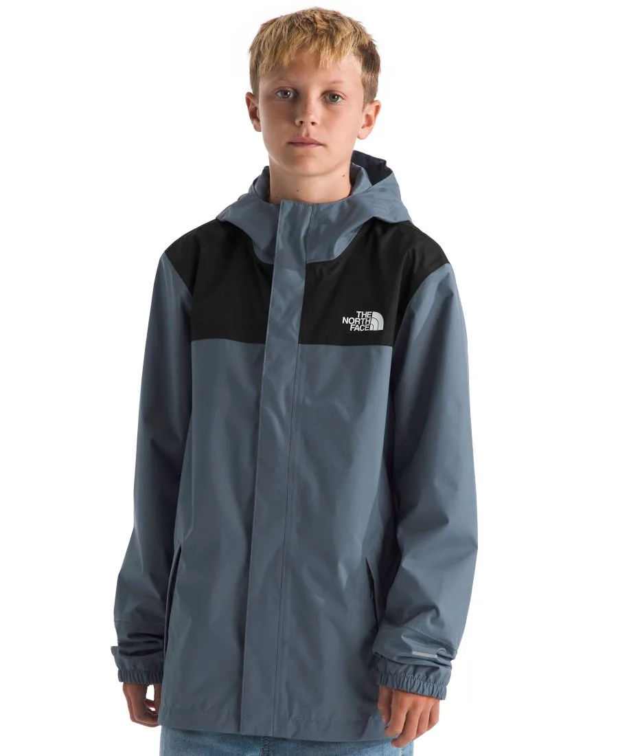 Детская дождевая куртка Antora с капюшоном (для мальчиков 6-16 лет) The North Face, granite серый — фото 2
