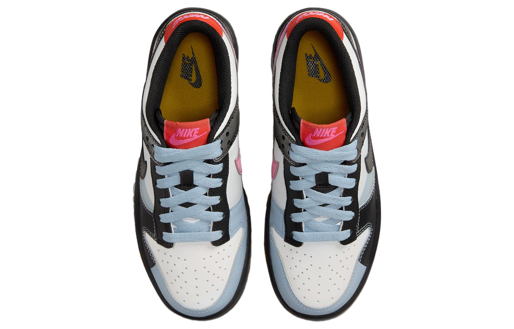 Dunk Low Dance Multi-Color GS Nike, Белый Синий Чёрный — фото 4