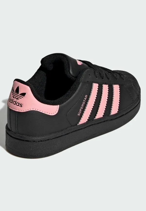Кроссовки superstar ii унисекс Adidas Originals, Core Black Glow Pink Core Black — фото 4