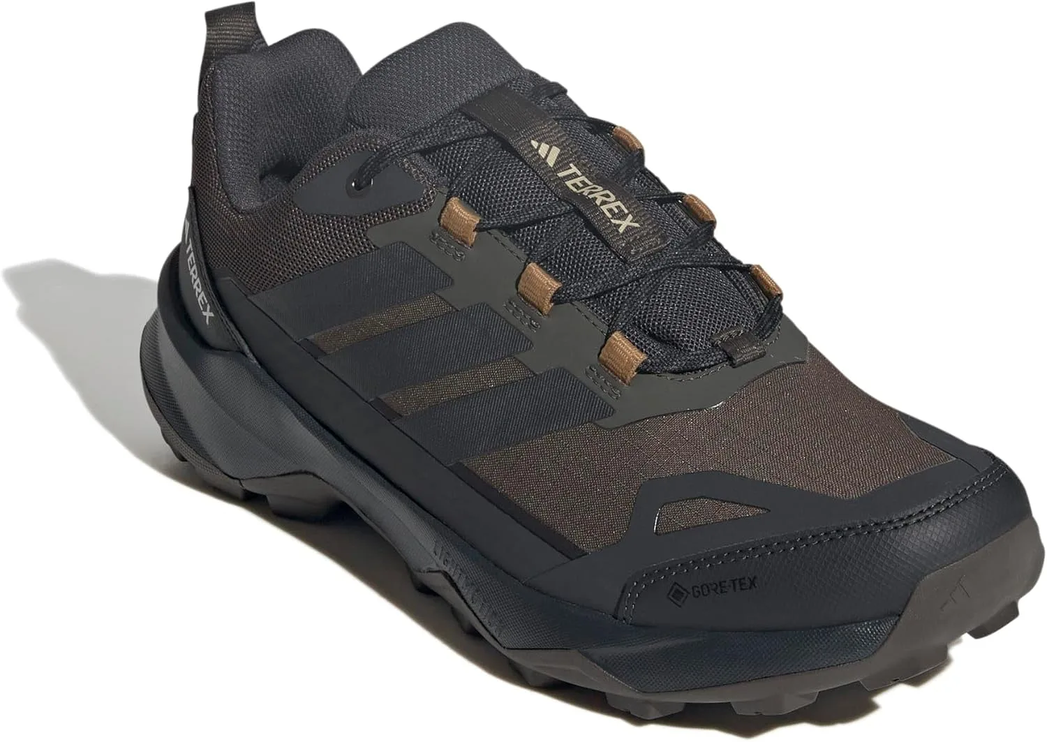 Кроссовки Adidas Terrex Skychaser AX5 GTX BLACAR/Owhite/WONALU, бронзовый/оливковый — фото 3