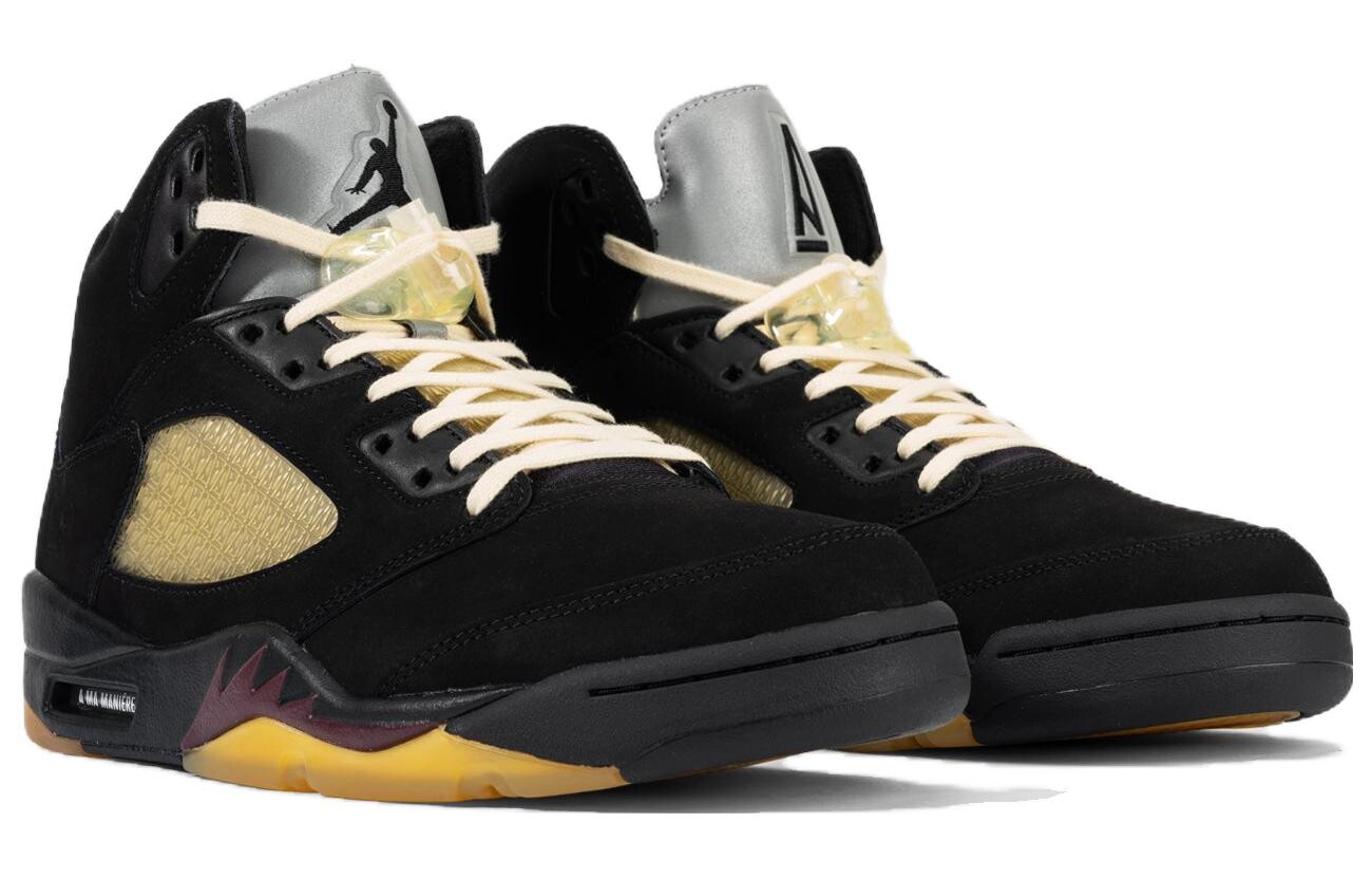 Jordan Air Jordan 5 Vintage Баскетбольные кроссовки унисекс, Black — фото 3