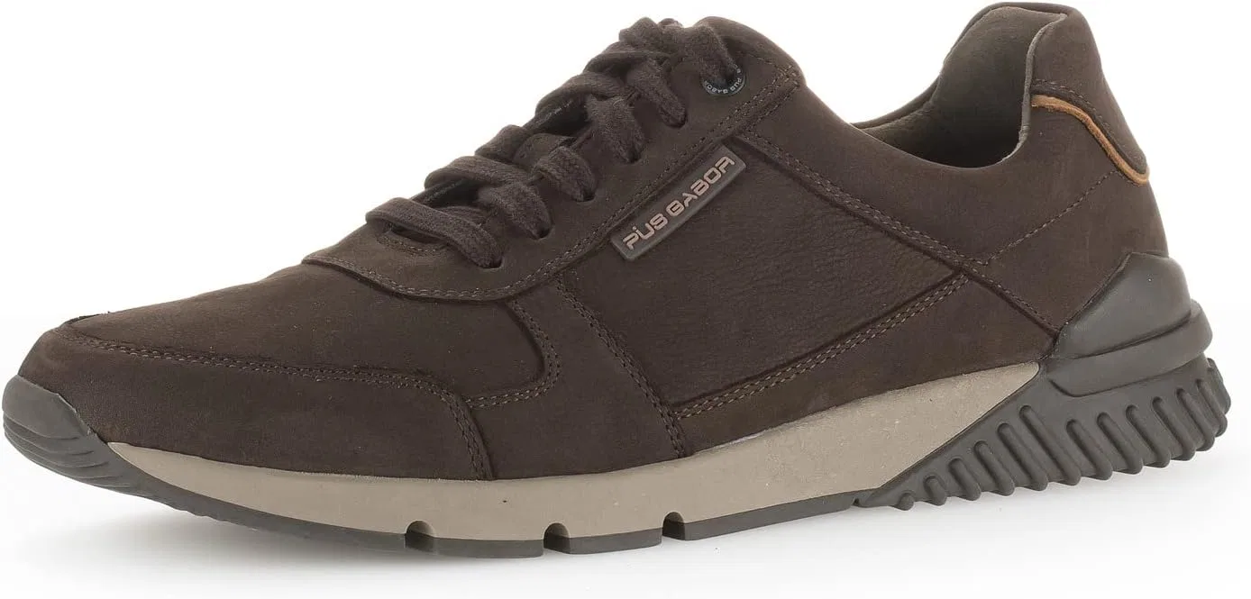 Мужские низкие кроссовки Pius Gabor, низкие туфли, сменная стелька, подошва Superflex, Mocha Brown