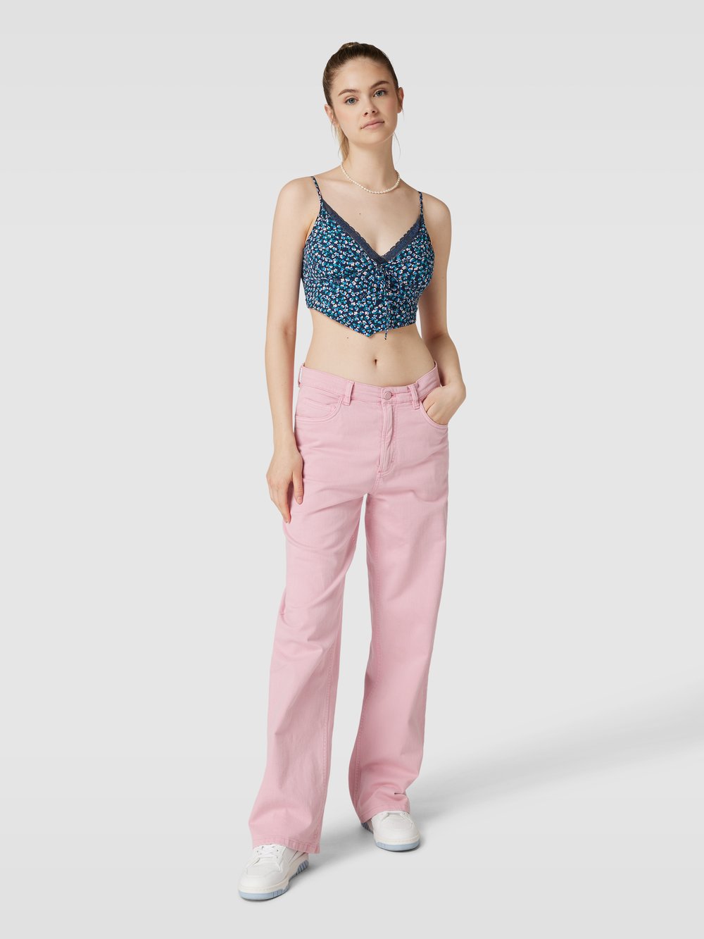 

Укороченный топ с цветочным узором, модель 'DITSY' Tommy Jeans