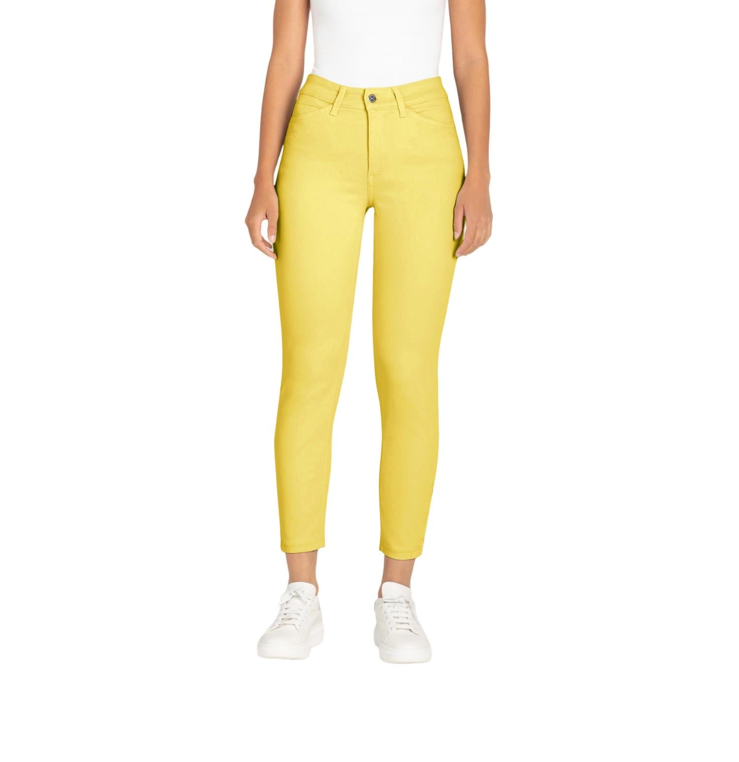 

Прямые джинсы Dream Chic Straight Cotton Stretch в солнечно-желтом цвете MAC