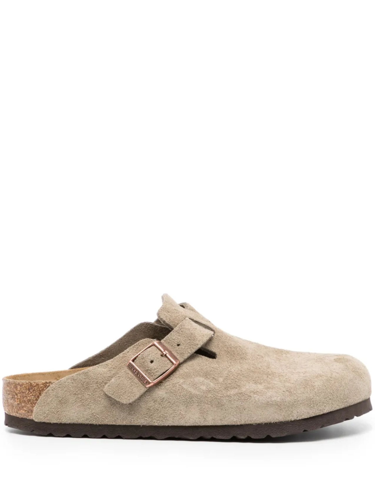 Бостонские замшевые тапочки Birkenstock, коричневый