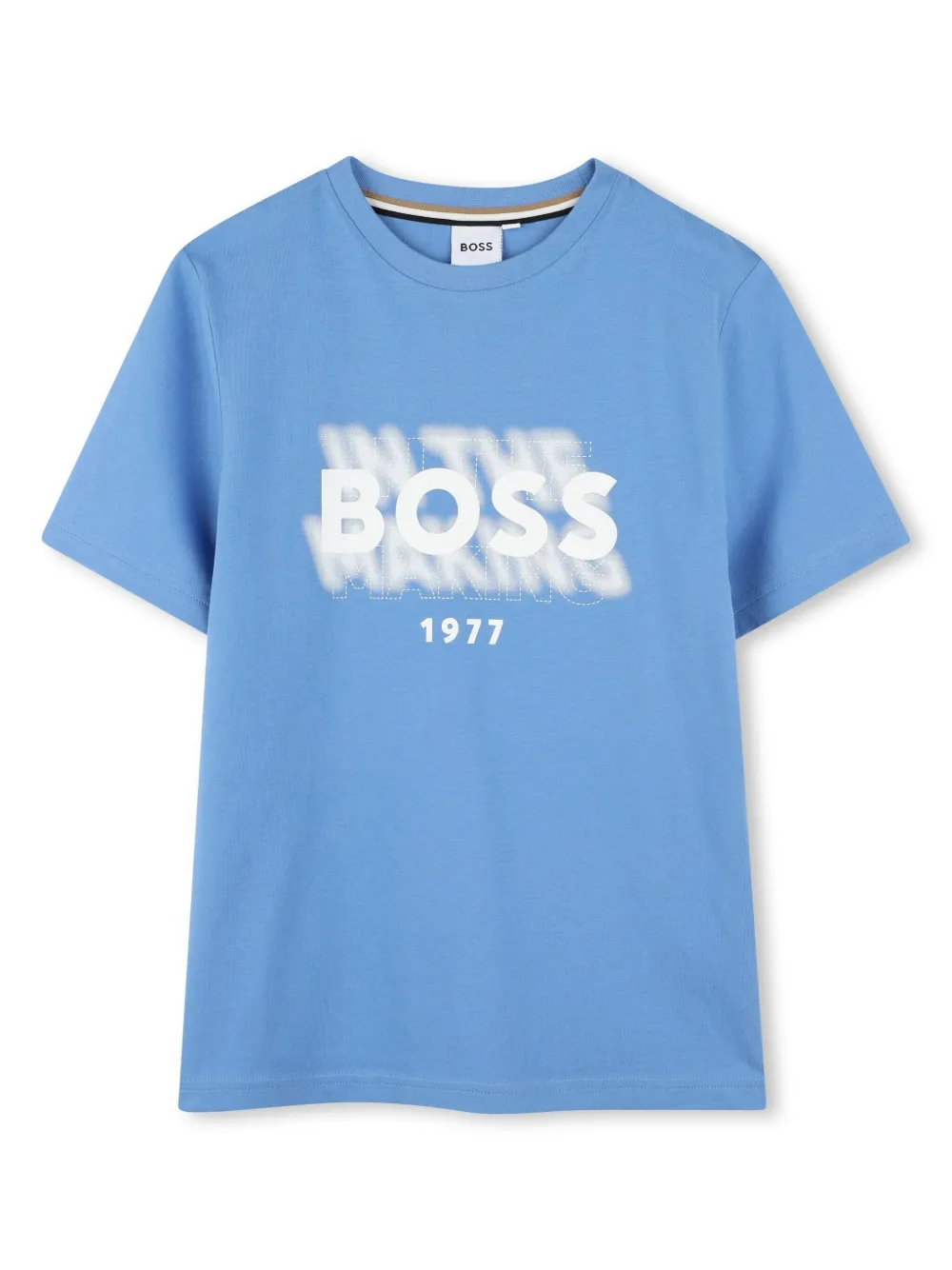 

Футболка с логотипом BOSS Kidswear, коричневый