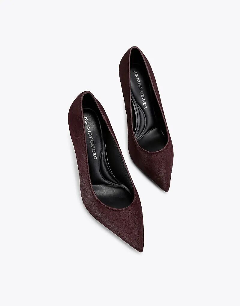 Туфли на каблуках KG Kurt Geiger Nala винного цвета — фото 2