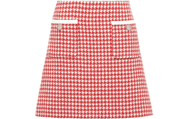 

Юбка повседневная женская красная Miu Miu