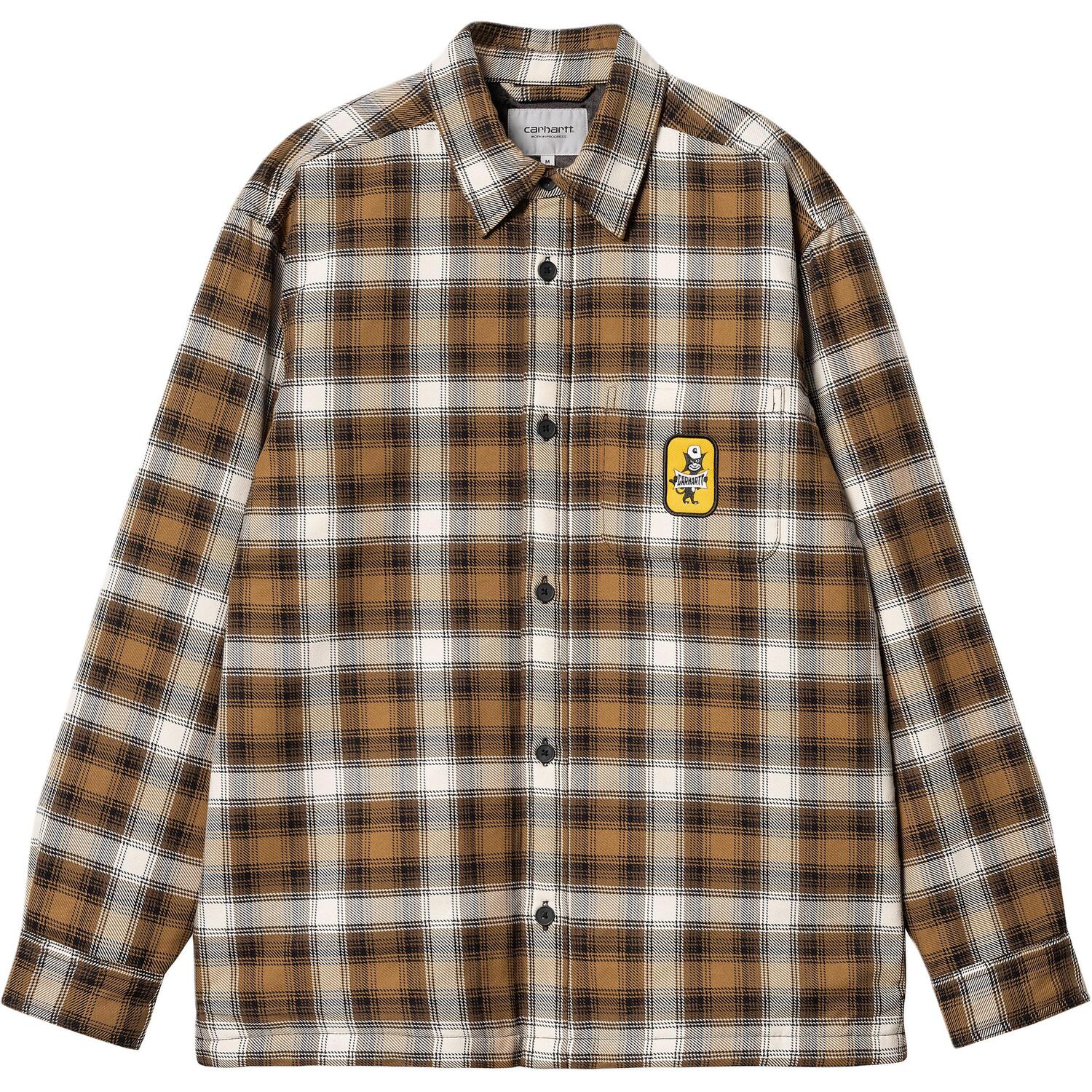 

Carhartt WIP Клетчатая рубашка-куртка Monahan, Brown