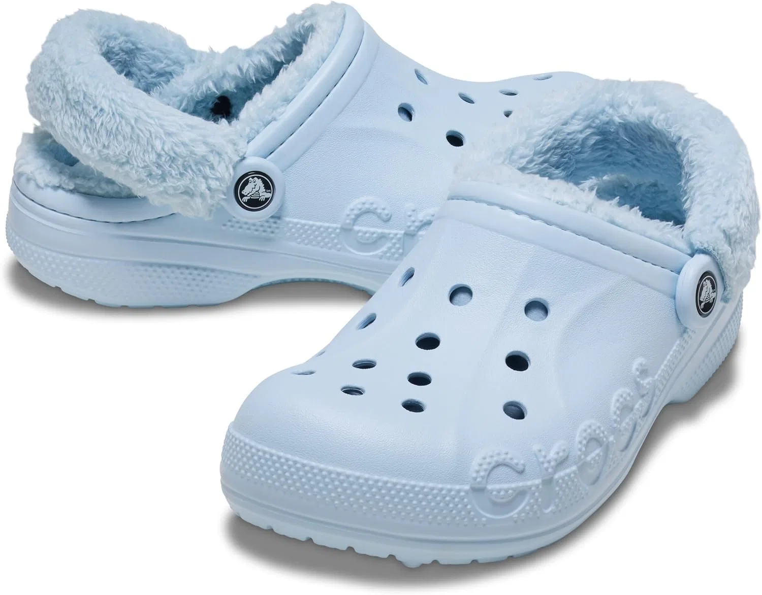 Деревянные сабо Crocs Unisex Baya на подкладке, Mineral Blue — фото 2