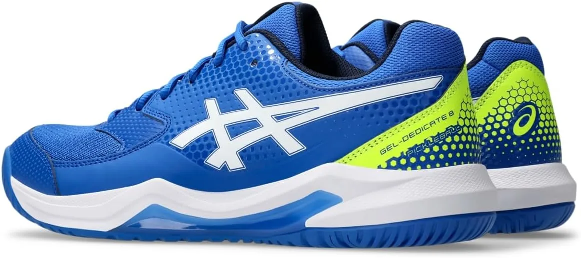 Мужские кроссовки для пикбола ASICS Gel-Dedicate 8, белый/синий — фото 3