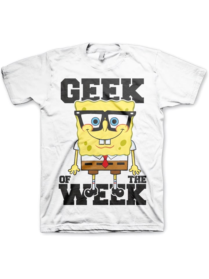 

Футболка Geek Of The Week Big Tall T-Shirt белого цвета SpongeBob, Белый, Футболка Geek Of The Week Big Tall T-Shirt белого цвета SpongeBob