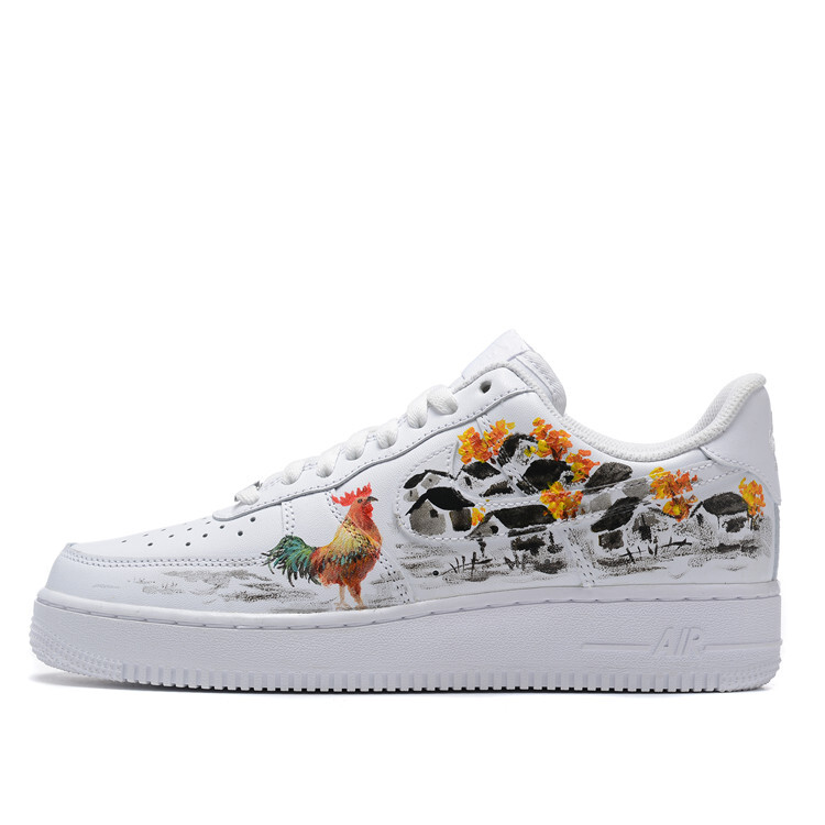 

Кроссовки Nike Air Force 1 Skateboarding Shoes Men Low-top White, белый/черный