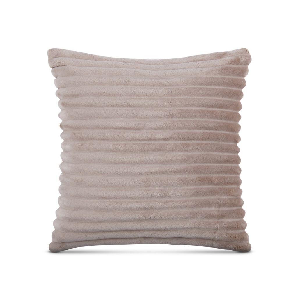 

Декоративная подушка 40х40см (светло-коричневая) под вельвет - приятный мягкий чехол на молнии - подушка - Öko Tex - диванная подушка, декоративная подушка Bestlivings