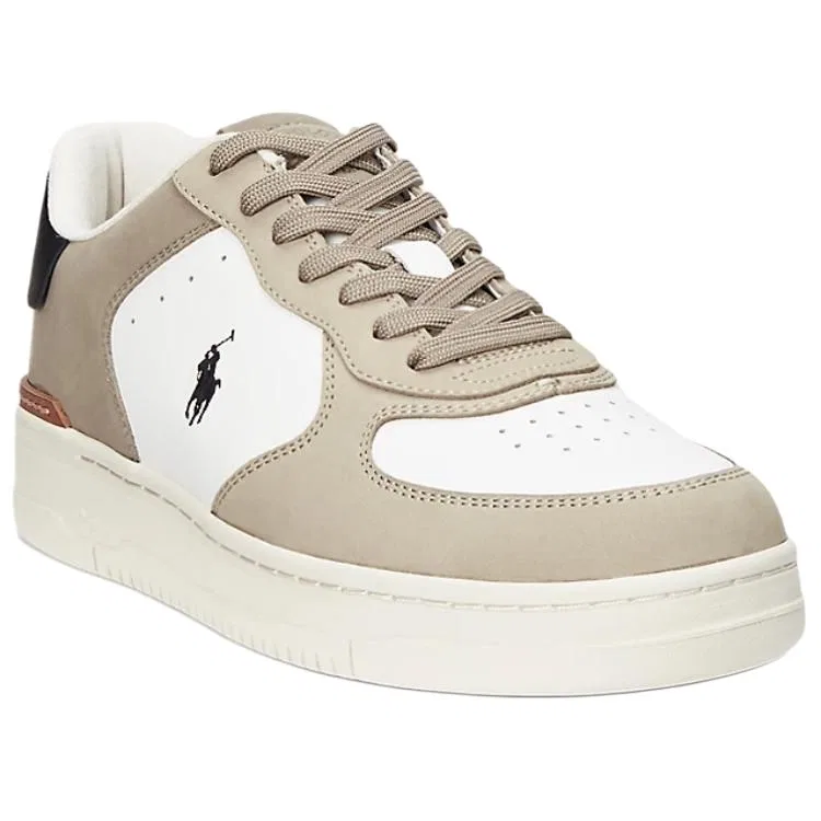 Кеды кожаные низкие Polo Ralph Lauren Masters Court Light Umber — фото 4