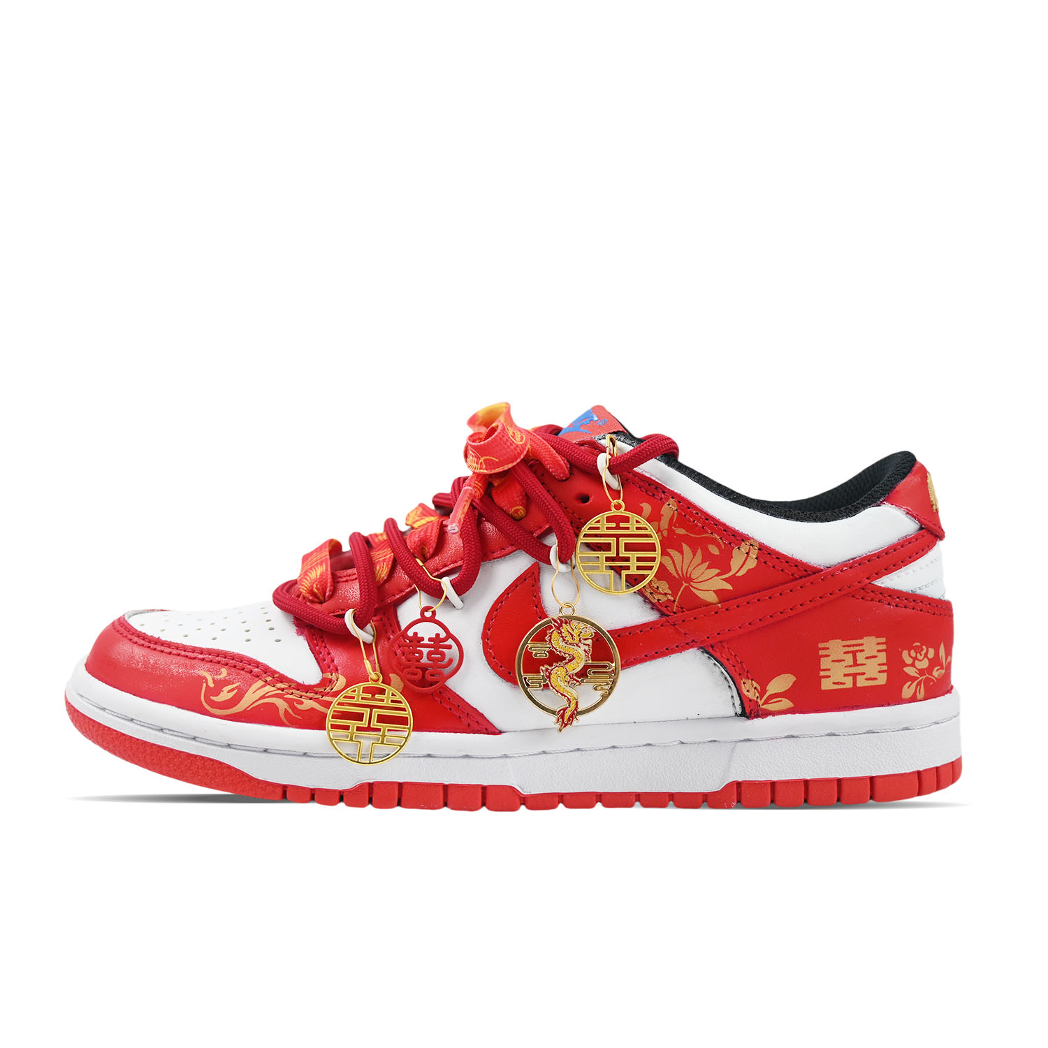 

Кроссовки Nike Dunk Skateboarding Shoes Women's Low-top Red, красный