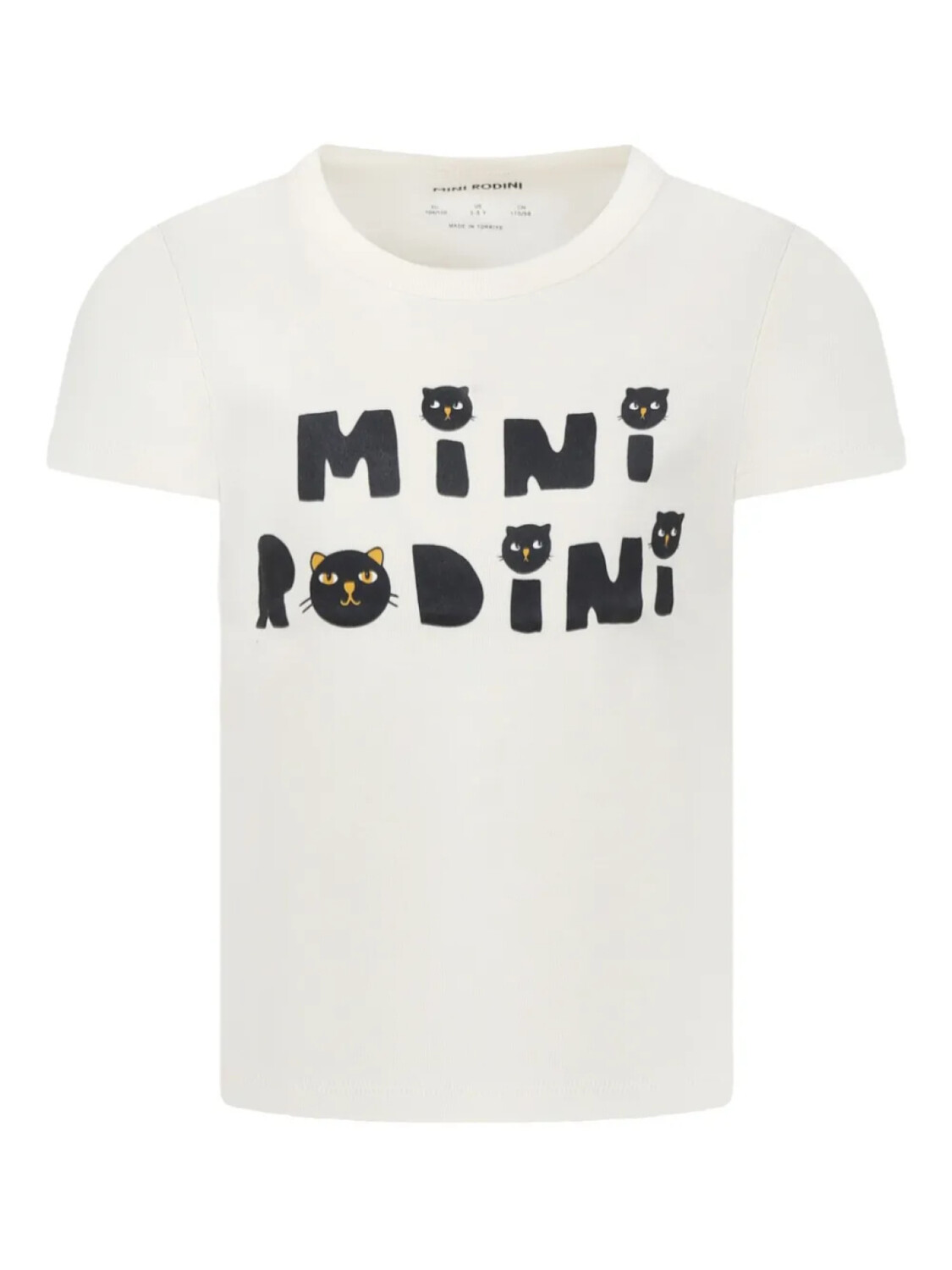 

Футболка Mini Rodini Cats, белый