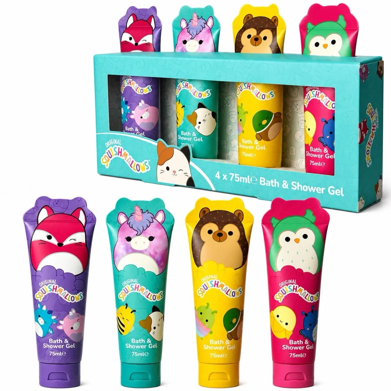 Набор гелей для душа и ванны «Fun Characters» от Squishmallows Corsair Toiletries