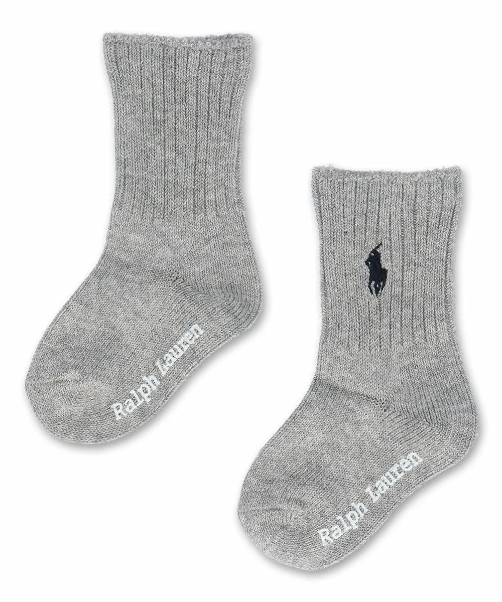 Детские ребристые носки POLO I&T Polo Ralph Lauren, 95. Gray