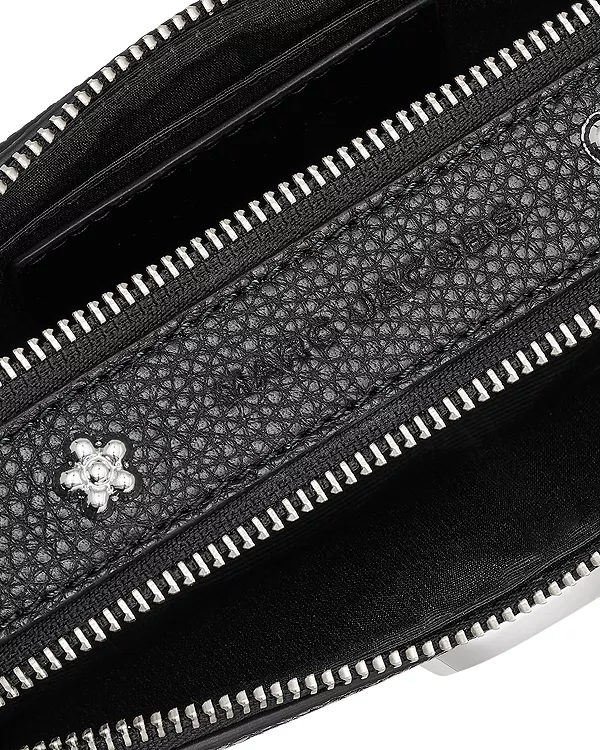 Миниатюрная кожаная сумка для фотоаппарата Snapshot Icon с заклепками Marc Jacobs, черный — фото 4