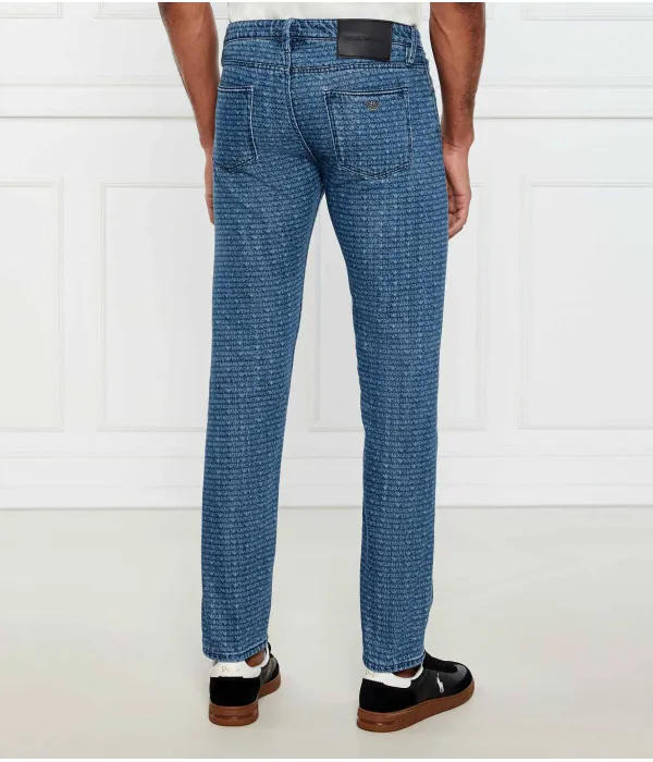 Джинсы J75 Slim fit Emporio Armani, синий — фото 4