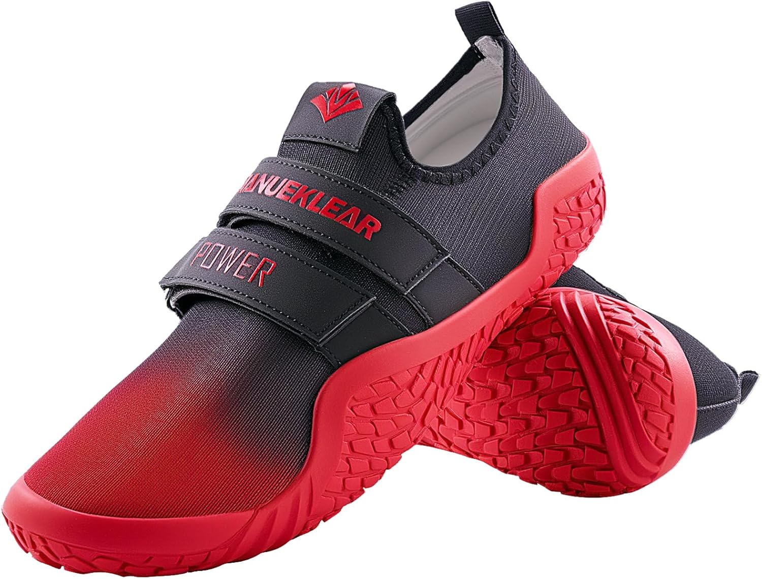 

Обувь для становой тяги MANUEKLEAR - обувь для тяжелой атлетики для мужчин и женщин - обувь для приседаний, фитнеса, кросс-тренинга, тренировки в спортзале босиком M Manueklear, красный