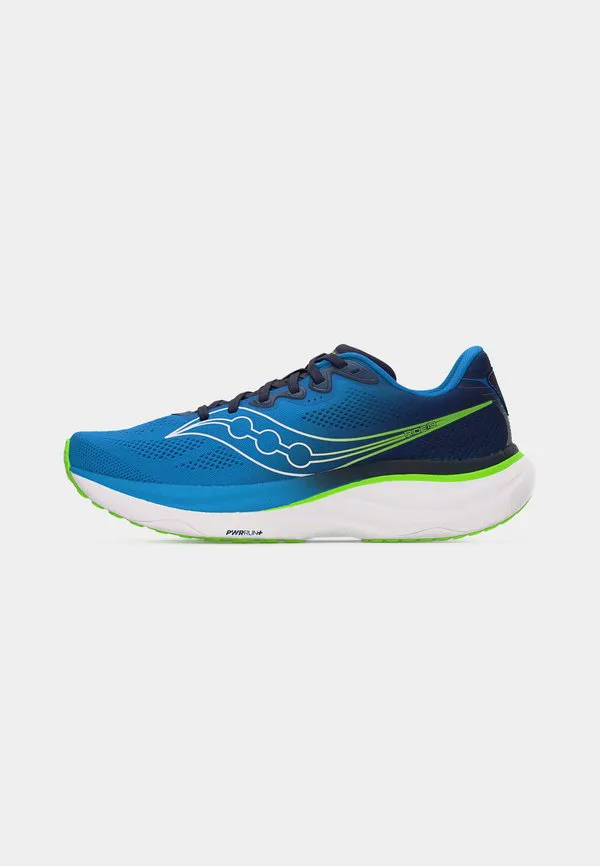 Кроссовки для бега по шоссе ride 19 Saucony, Cobalt/Slime — фото 2