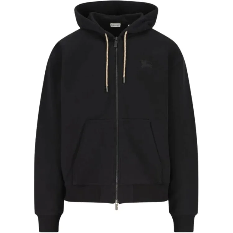 Худи Burberry Check-Detail, черный