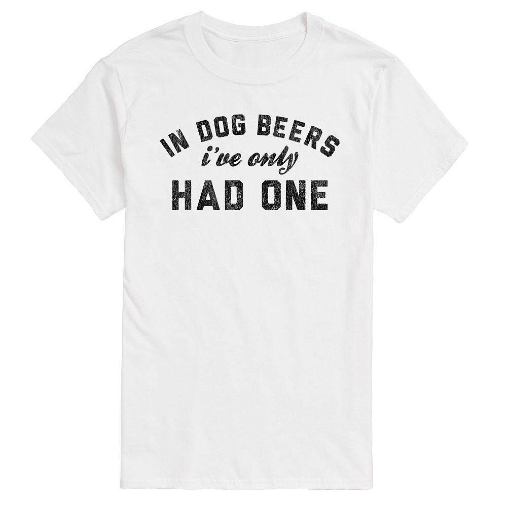 

Мужская футболка In Dog Beers У меня была только одна футболка с рисунком Licensed Character, белый