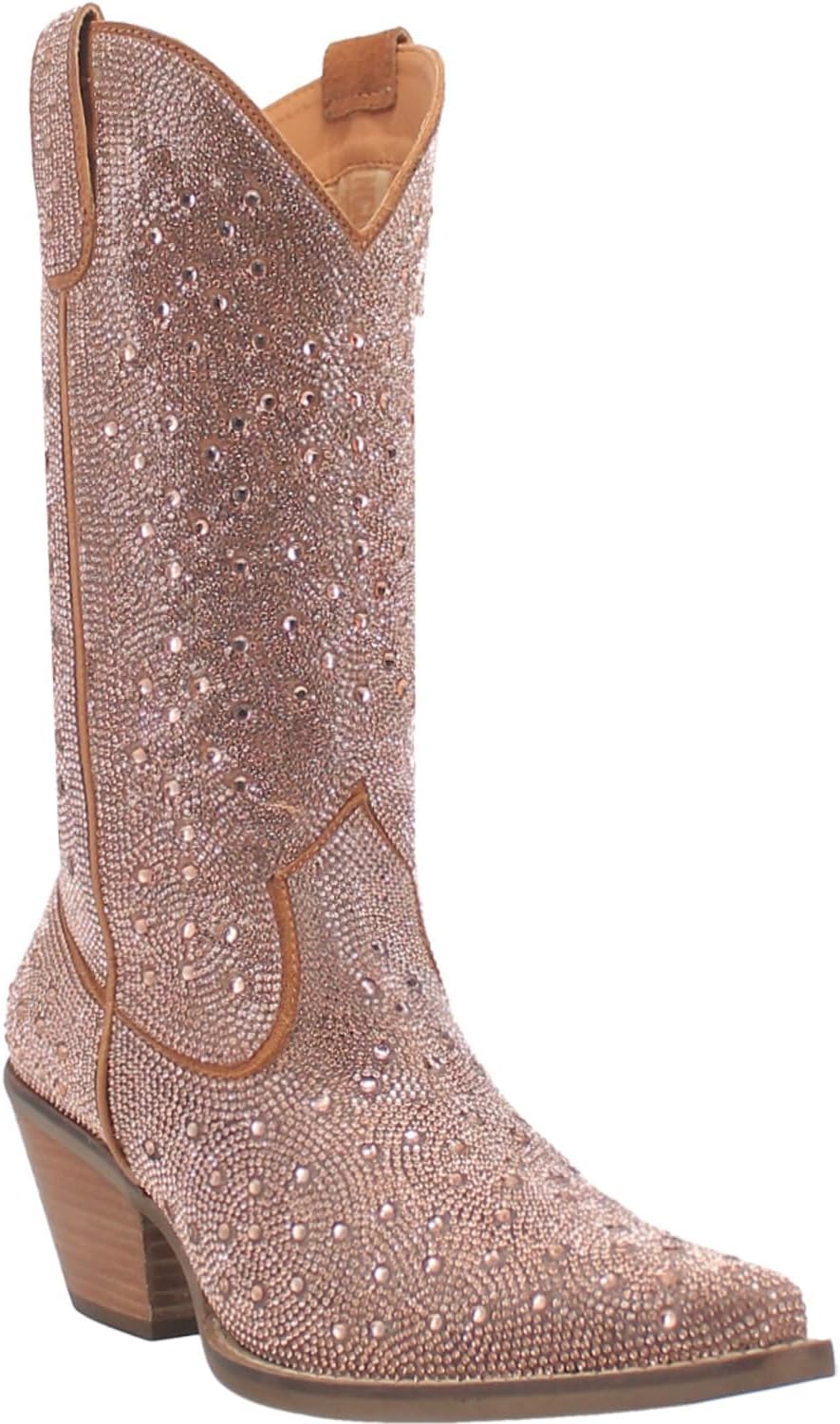 

Ковбойские сапоги Silver Dollar Leather Boot Dingo, цвет Rose Gold