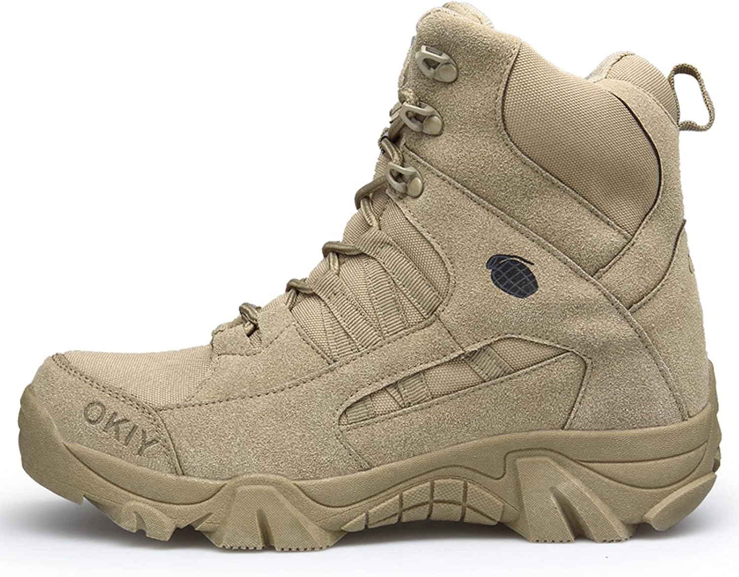 

Мужские походные ботинки hongrenamz, высокие, легкие, для трекинга и альпинизма, песочный, размер EU45/US11, 11 Sand