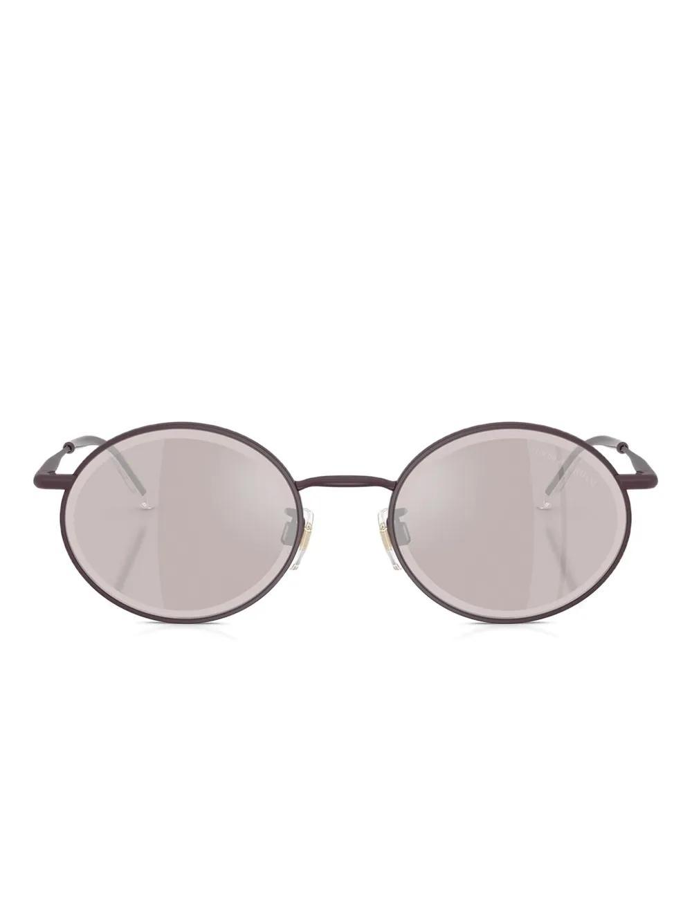 

Солнцезащитные очки в овальной оправе Giorgio Armani, фиолетовый