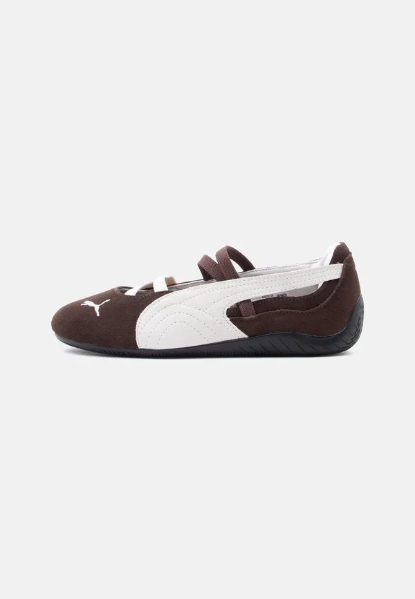Балетки speedcat jr унисекс с ремешком на щиколотке Puma, Chestnut Brown/Warm White